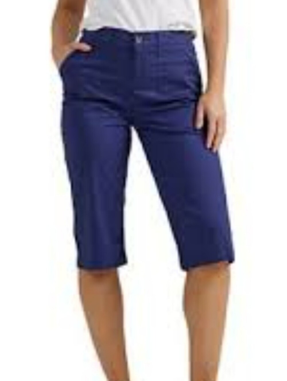 Liz Claiborne Women's Navy Capri Crop Pants